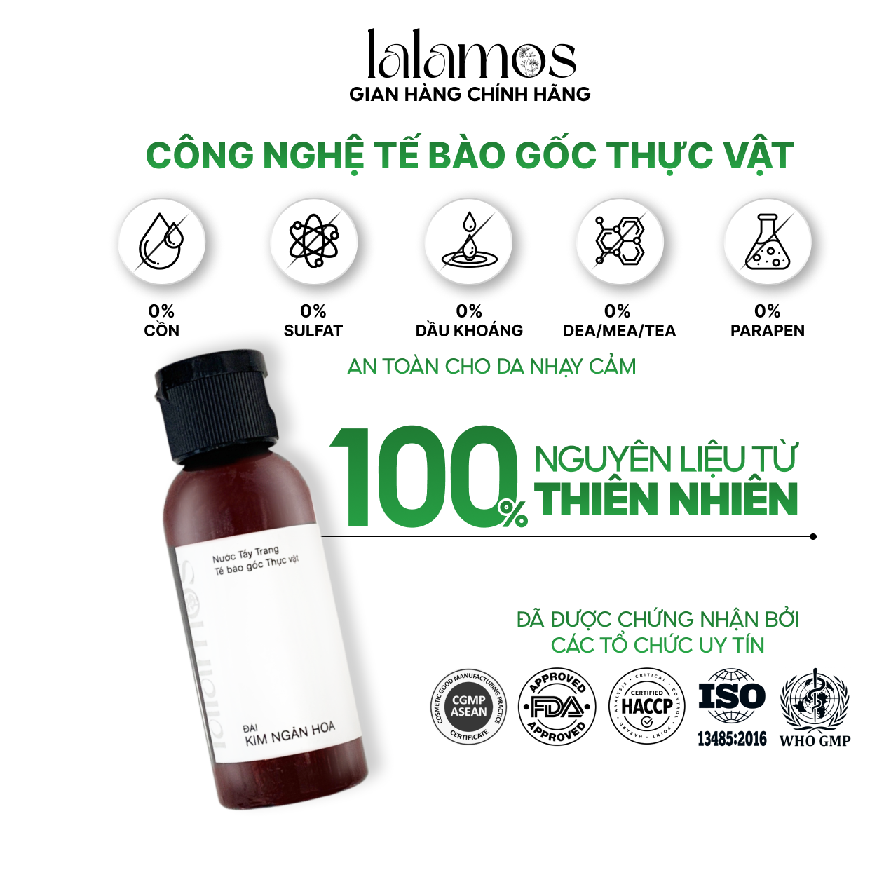 NƯỚC TẨY TRANG ĐÀI KIM NGÂN HOA - 50ml (Mini size)