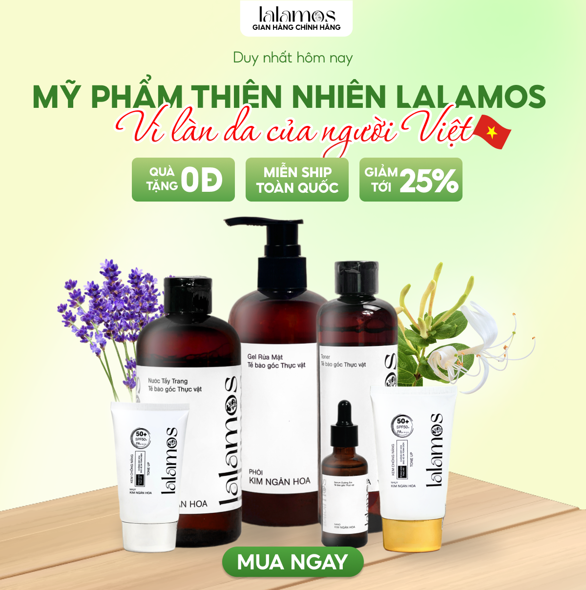 Mỹ phẩm Thiên nhiên 100% an toàn cho làn da bạn