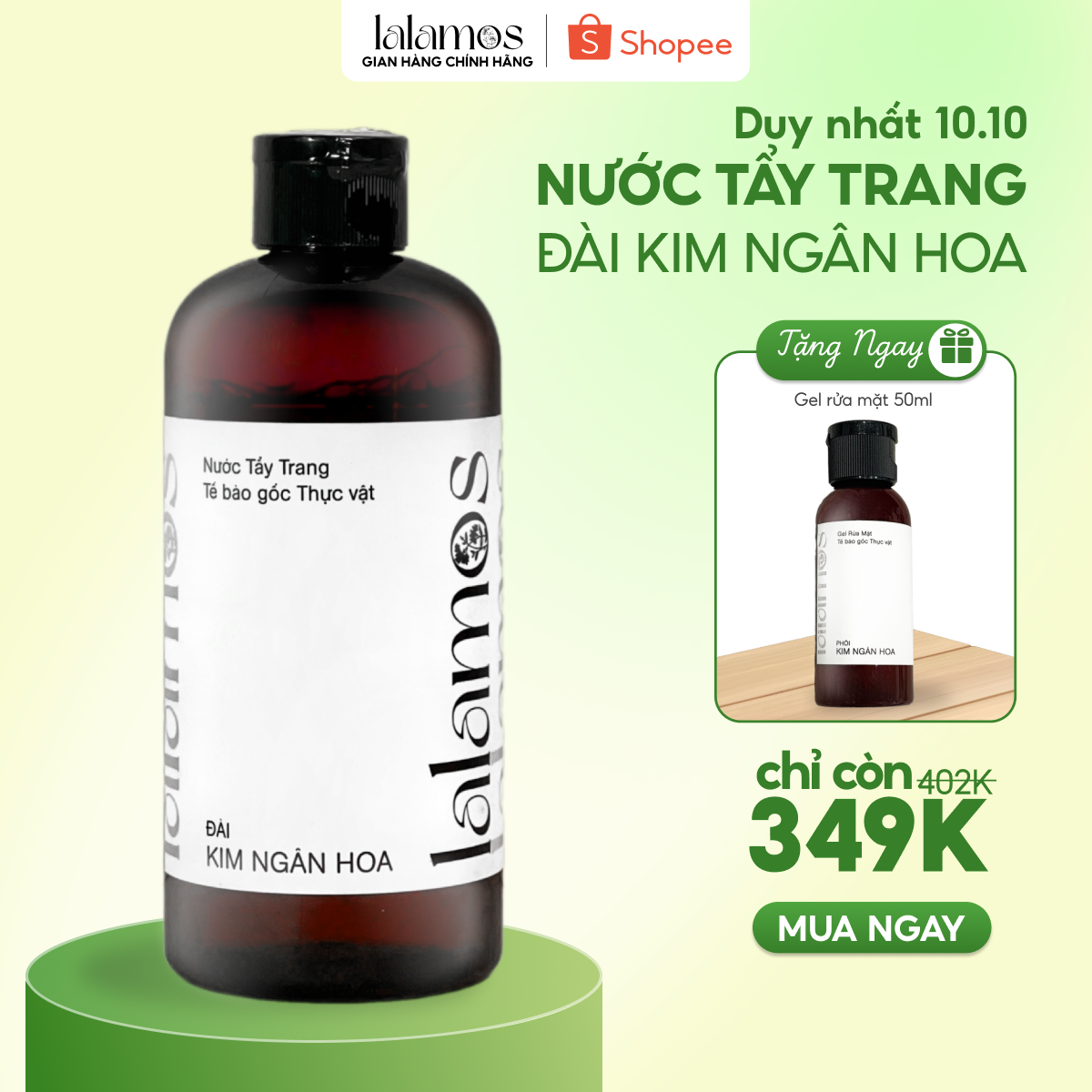 Nước tẩy trang Đài Kim Ngân Hoa của nhà LALALMOS